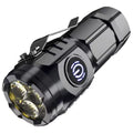 High Power LED Flashlight Torch 20W Powerful Tactical Hunting Light USB Rechargeable Ultra Powerful LED Flashlight 18350 Battery