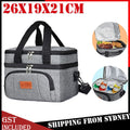 Outdoor Portable Lunch Bag Thermal Insulated Food Container Cooler Bag26X19X21Cm