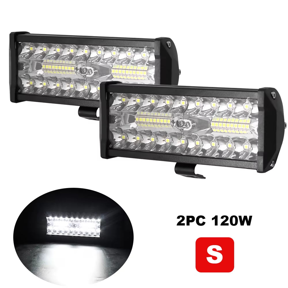 12V LED Bar Offroad Spot Flood Combo LED Light Bar Work Light for Truck Car SUV ATV UTV LED Headlights