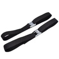 2Pcs 40Cm Black Buckle Tie-Down Belt Car Luggage Bag Cargo Straps for Car Motorcycle Metal Buckle Tow Rope Strong Ratchet Belt