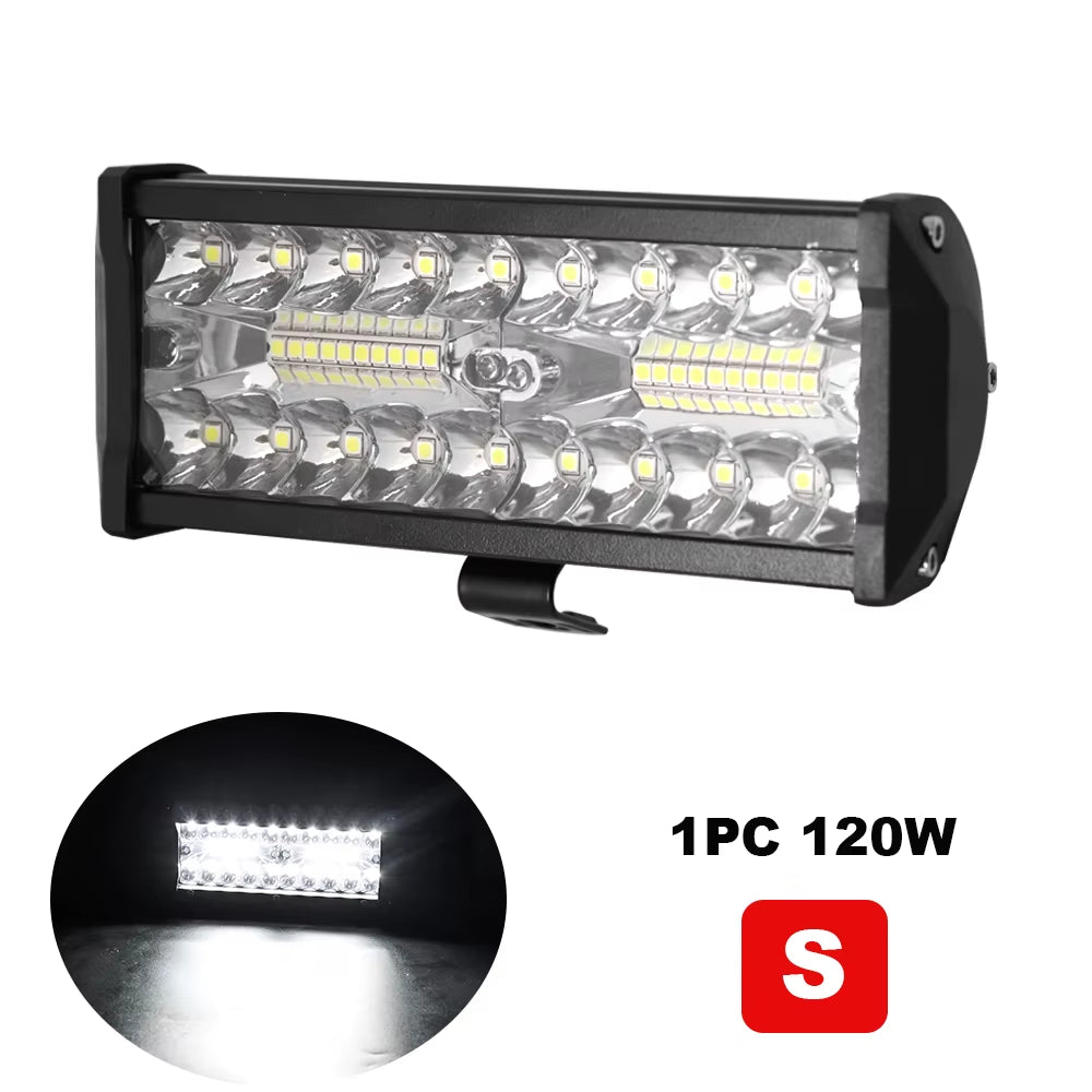 12V LED Bar Offroad Spot Flood Combo LED Light Bar Work Light for Truck Car SUV ATV UTV LED Headlights