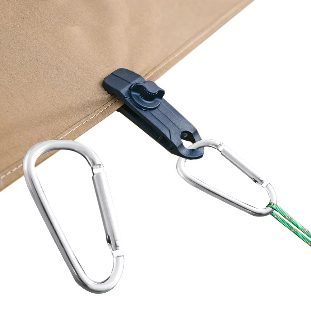 5/10PC Camping Tarp Clips Clamp Canvas Heavy Duty Lock Grip Tent Fasteners Clips Pool Awning Bungee Cord Car Tighten for Outdoor