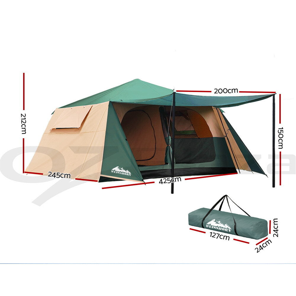 Weisshorn Instant up Camping Tent Pop up 8 Person Outdoor Hiking Tents Dome