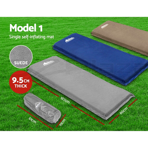 Weisshorn Self Inflating Mattress Camping Sleeping Mat Air Bed Pad Single Double