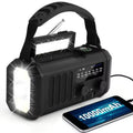 Emergency Weather Radio 10000Mah Solar Hand Crank Portable AM/FM/NOAA with Flashlight & Reading Lamp SOS for Home and Outdoor