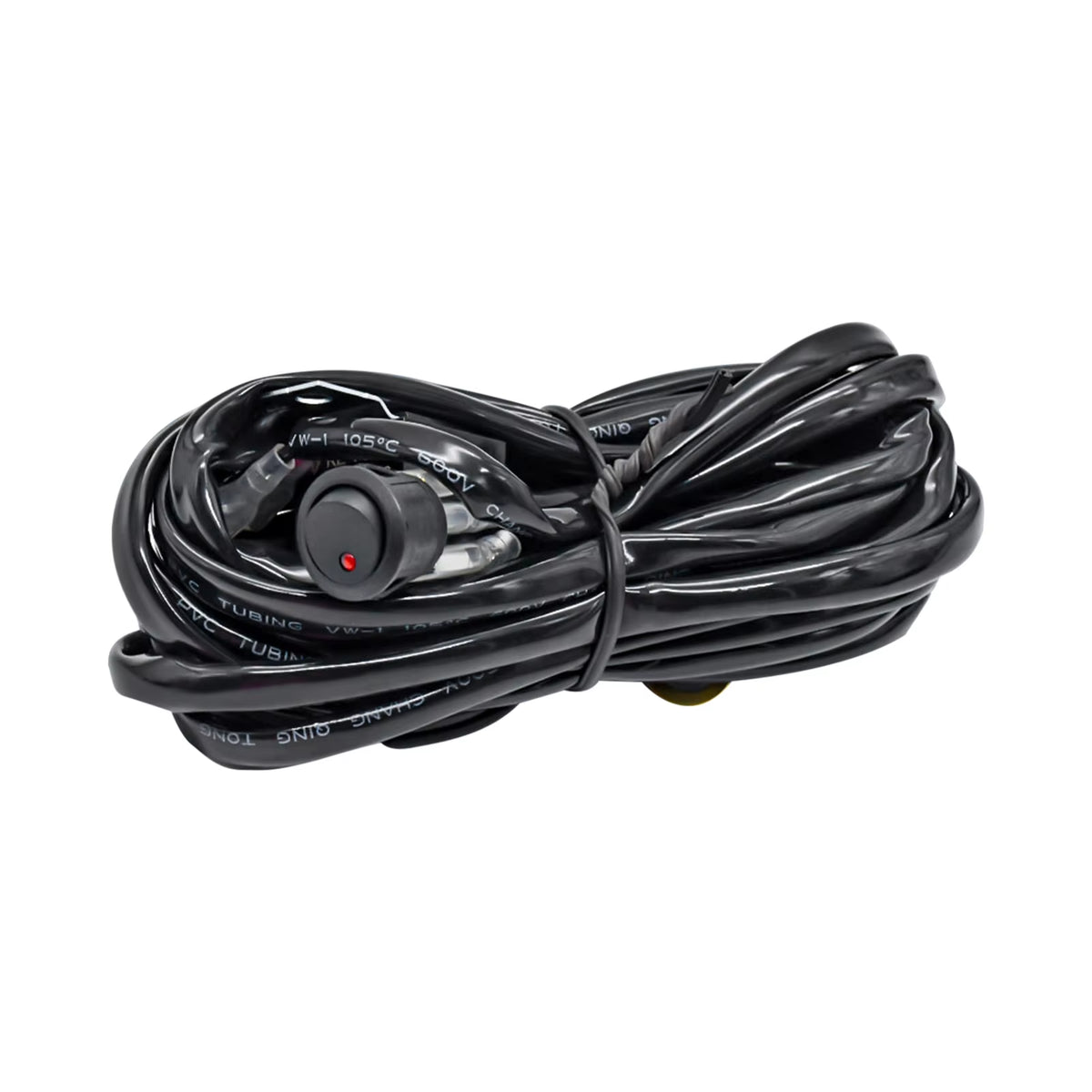 LED Light Bar Wiring Harness Kit, 300W 2 Leads 16 AWG Universal LED Work Light Bar Wiring Harness with 12V 40A Relay on & Off